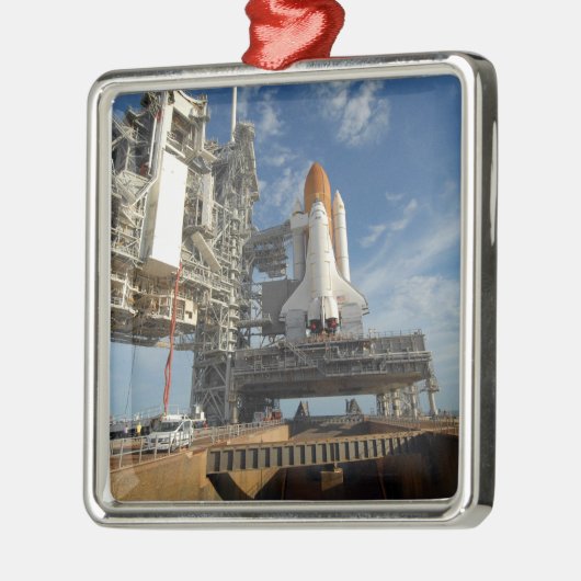 Een uitzicht Space Shuttle Atlantis op Lancering P Metalen Ornament (Links)