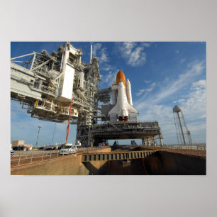 Een uitzicht Space Shuttle Atlantis op Lancering P Poster
