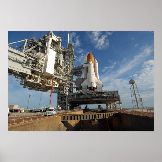 Een uitzicht Space Shuttle Atlantis op Lancering P Poster (Voorkant)