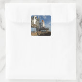 Een uitzicht Space Shuttle Atlantis op Lancering P Vierkante Sticker (Tas)