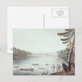 Een Uitzicht Ticonderoga vanaf een punt Briefkaart (Voorkant / Achterkant)