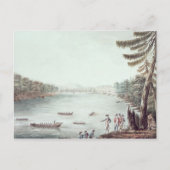 Een Uitzicht Ticonderoga vanaf een punt Briefkaart (Voorkant)