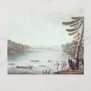 Een Uitzicht Ticonderoga vanaf een punt Briefkaart