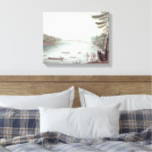 Een Uitzicht Ticonderoga vanaf een punt Canvas Afdruk (Insitu (Slaapkamer))