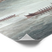 Een Uitzicht Ticonderoga vanaf een punt Poster (Hoek)