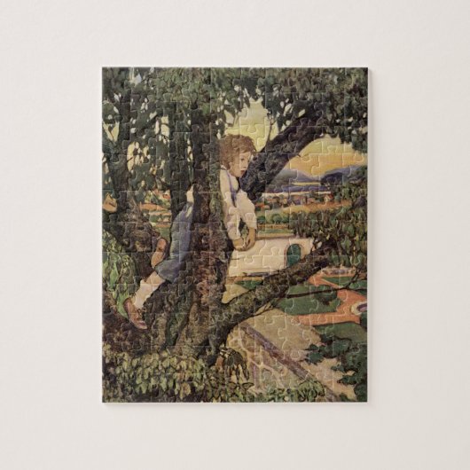 Een Uitzicht uit de bomen van Jessie Willcox Smith Legpuzzel (Verticaal)