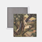 Een Uitzicht uit de bomen van Jessie Willcox Smith Magneet (Voorkant / Achterkant)
