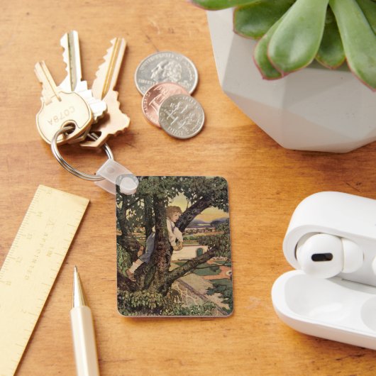 Een Uitzicht uit de bomen van Jessie Willcox Smith Sleutelhanger (Bureau)