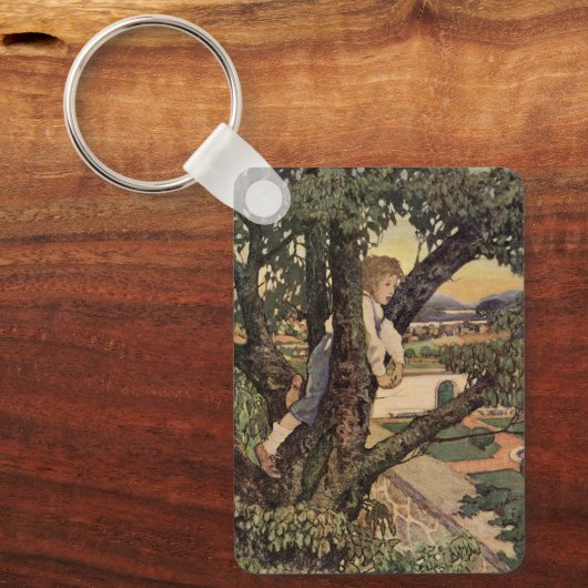 Een Uitzicht uit de bomen van Jessie Willcox Smith Sleutelhanger (Voorkant)