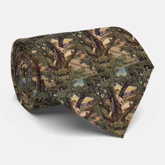 Een Uitzicht uit de bomen van Jessie Willcox Smith Stropdas (Opgerold)