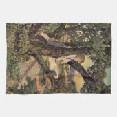 Een Uitzicht uit de bomen van Jessie Willcox Smith Theedoek (Horizontaal)