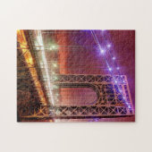 Een uitzicht uit Fort Lee met een winderige regena Legpuzzel (Horizontaal)