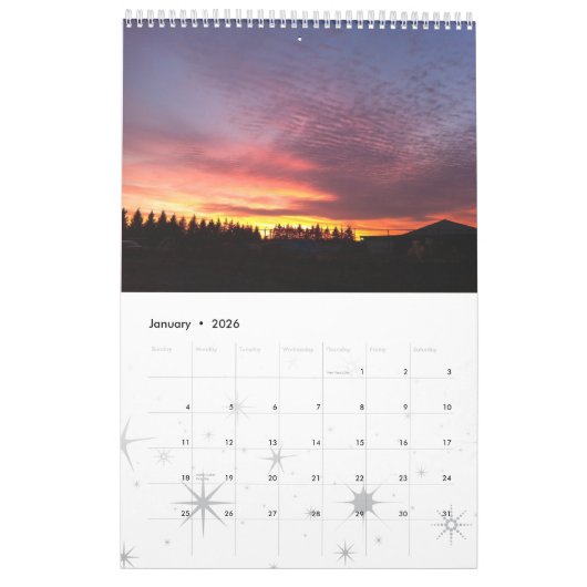 Een Uitzicht uit het gebied van de Vingermeren Kalender (Jan 2026)