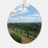 Een Uitzicht uit Monticello Keramisch Ornament (Links)