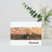 Een Uitzicht uit Mt Washington in Pittsburgh Briefkaart (Staand voorkant)