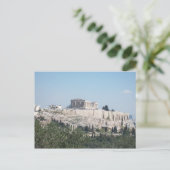Een uitzicht van Acropolis uit Filopappou Hill Briefkaart (Staand voorkant)
