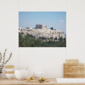 Een uitzicht van Acropolis uit Filopappou Hill Poster (Keuken)