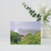 Een Uitzicht van Ailsa Craig en het eiland Arran,  Briefkaart (Staand voorkant)