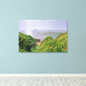 Een Uitzicht van Ailsa Craig en het eiland Arran,  Canvas Afdruk (Insitu (Houten vloer))