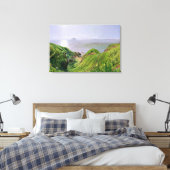 Een Uitzicht van Ailsa Craig en het eiland Arran,  Canvas Afdruk (Insitu (Slaapkamer))