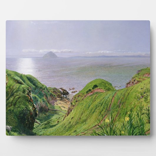 Een Uitzicht van Ailsa Craig en het eiland Arran,  Fotoplaat (Voorkant)