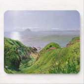 Een Uitzicht van Ailsa Craig en het eiland Arran,  Muismat (Voorkant)
