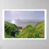 Een Uitzicht van Ailsa Craig en het eiland Arran,  Poster (Voorkant)