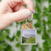Een Uitzicht van Ailsa Craig en het eiland Arran,  Sleutelhanger (Hand)