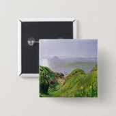 Een Uitzicht van Ailsa Craig en het eiland Arran, Vierkante Button 5,1 Cm (Voorkant /achterkant)