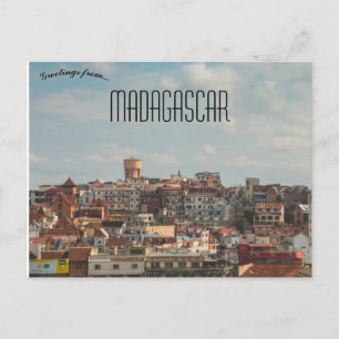 Een Uitzicht van Antananarivo Madagaskar Briefkaart
