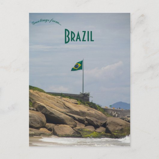 Een Uitzicht van Arpoador in Rio de Janeiro Briefkaart (Voorkant)