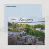 Een Uitzicht van Asunción Paraguay Briefkaart (Voorkant / Achterkant)