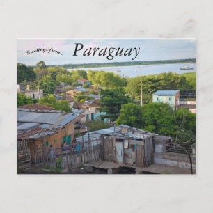 Een Uitzicht van Asunción Paraguay Briefkaart