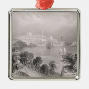 Een Uitzicht van Baltimore Metalen Ornament