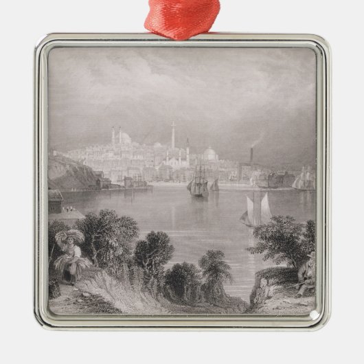 Een Uitzicht van Baltimore Metalen Ornament (Voorkant)