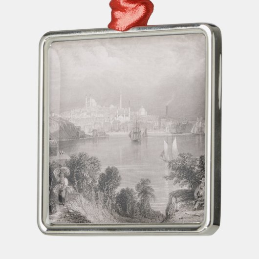 Een Uitzicht van Baltimore Metalen Ornament (Links)