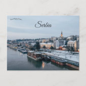 Een Uitzicht van Belgrado Servië Briefkaart (Voorkant)