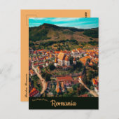 Een Uitzicht van Biertan Roemenië Briefkaart (Voorkant / Achterkant)