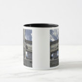 Een uitzicht van binnen in de stuurhut mok (Midden)