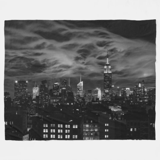 Een uitzicht van boven: Herfst in Central Park 01 Fleece Deken (Voorkant (Horizontaal))
