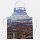 Een uitzicht van boven: Herfst in Central Park 01 Schort (Voorkant)