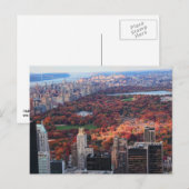 Een uitzicht van bovenaf: herfst in Central Park 0 Briefkaart (Voorkant / Achterkant)