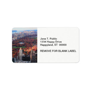 Een uitzicht van bovenaf: herfst in Central Park 0 Etiket