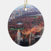 Een uitzicht van bovenaf: herfst in Central Park 0 Keramisch Ornament (Links)