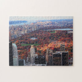 Een uitzicht van bovenaf: herfst in Central Park 0 Legpuzzel