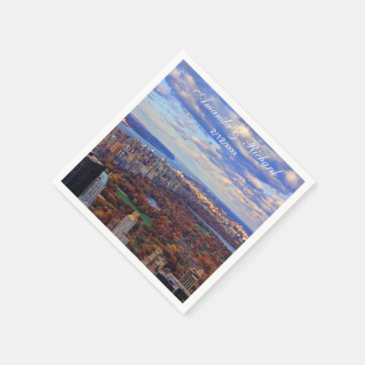 Een uitzicht van bovenaf: herfst in Central Park 0 Servetten (Hoek)