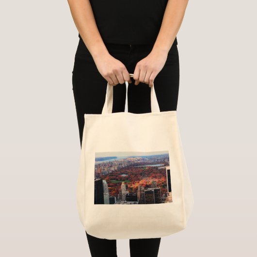 Een uitzicht van bovenaf: herfst in Central Park 0 Tote Bag (Voorkant (product))