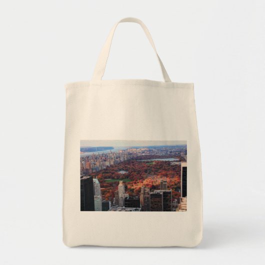 Een uitzicht van bovenaf: herfst in Central Park 0 Tote Bag (Voorkant)
