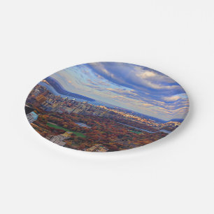 Een uitzicht van bovengenoemd: De herfst in Papieren Bordje