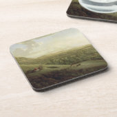 Een Uitzicht van Boxhill, Surrey, met Dorking in d Bier Onderzetter (Linkerzijde)